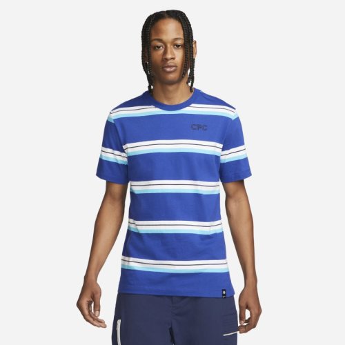 Nike - Męski t-shirt piłkarski chelsea f.c. - niebieski