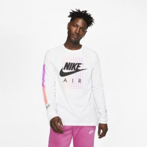 Męski T-shirt z długim rękawem Nike Sportswear - Biel