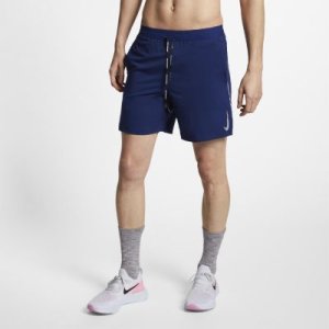 Męskie spodenki do biegania 2 w 1 18 cm Nike Dri-FIT Flex Stride - Niebieski