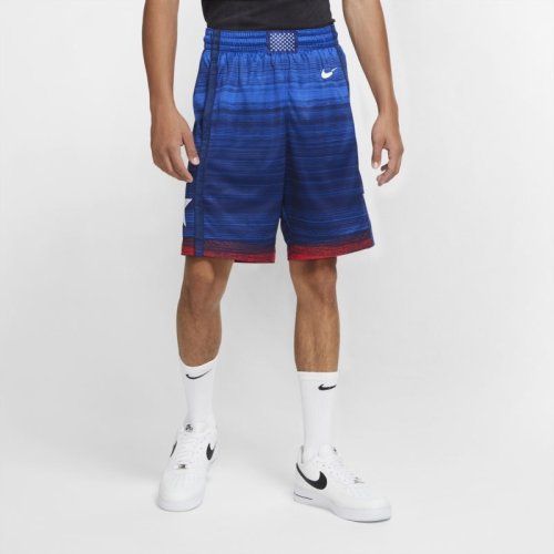 Męskie spodenki do koszykówki USA (Road) Limited Nike - Niebieski