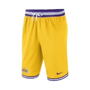 Męskie spodenki NBA Los Angeles Lakers Nike - Żółć