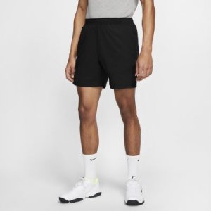 Męskie spodenki tenisowe NikeCourt Dri-FIT 18 cm - Czerń
