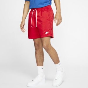 Męskie spodenki z tkaniny Nike Sportswear - Czerwony