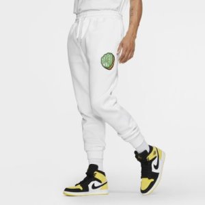 Nike - Męskie spodnie z dzianiny jordan jumpman sticker - biel