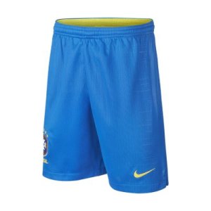 Nike - Spodenki piłkarskie dla dużych dzieci 2018 brasil cbf stadium home - niebieski