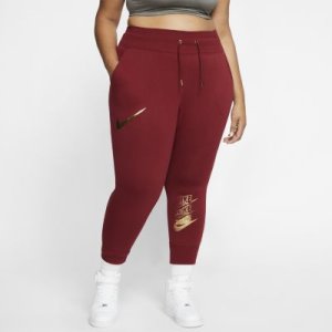 Spodnie damskie Nike Sportswear (duże rozmiary) - Czerwony