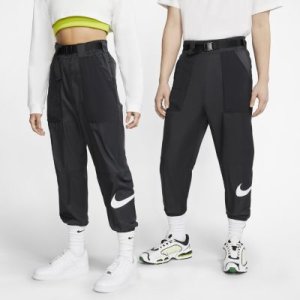 Spodnie z tkaniny z logo Swoosh Nike Sportswear - Czerń