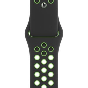 Standardowy pasek sportowy Nike 40 mm czerń / Lime Blast - Czerń