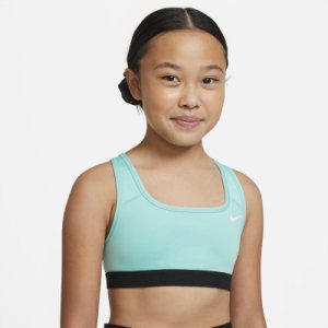 Stanik sportowy dla dużych dzieci (dziewcząt) Nike Swoosh - Zieleń