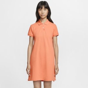Sukienka damska Nike Polo - Pomarańczowy