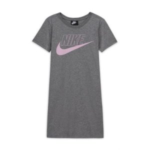 Sukienka typu T-shirt dla dużych dzieci (dziewcząt) Nike Sportswear - Szary