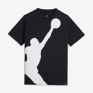 T-shirt dla dużych dzieci (chłopców) Jordan Jumpman - Czerń