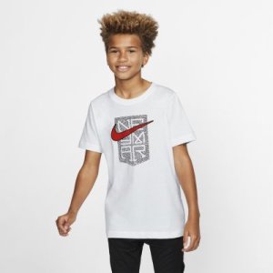 T-shirt dla dużych dzieci Neymar Jr. - Biel