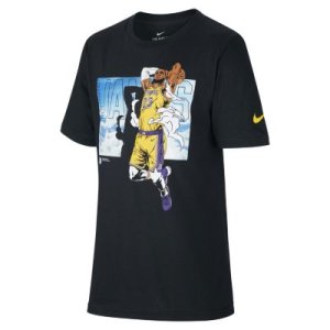 T-shirt dla dużych dzieci Nike NBA LeBron James Lakers - Czerń