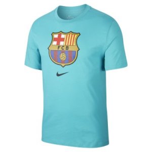 Nike - T-shirt męski fc barcelona - zieleń