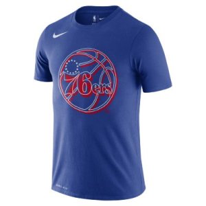 T-shirt męski NBA Nike Dri-FIT 76ers Logo - Niebieski