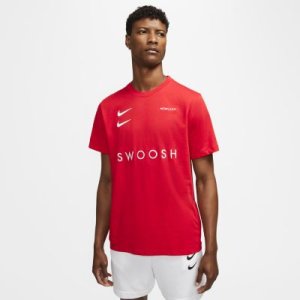 T-shirt męski Nike Sportswear Swoosh - Czerwony