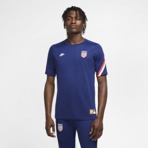 Kortærmet U.S. Soccer-fodboldoverdel til mænd - Blå