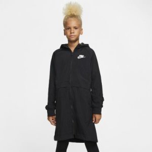 Nike Sportswear-fleeceparka til store børn (piger) - Black