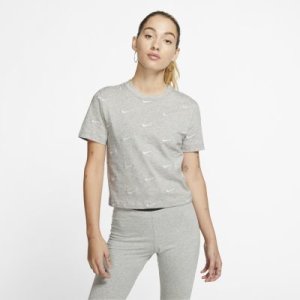 T-shirt Nike med Swoosh-logga för kvinnor - Grå