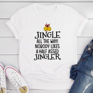Jingle All The Way T-Shirt (White / 3XL)