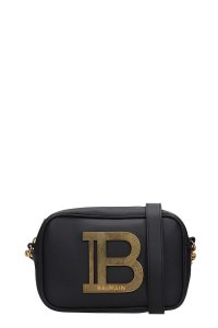 B-camera case Shoulder bag in black leather
