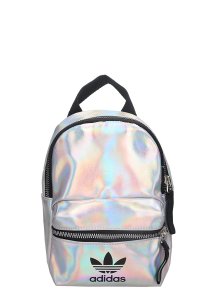 Bp mini pu Backpack in silver leather