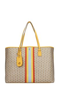 Gemini link Tote in yellow canvas