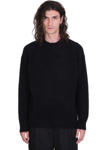 Knitwear in black cachemire and silk
