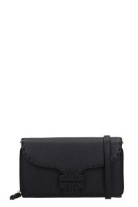 Mcgraw wallet Clutch in black leather