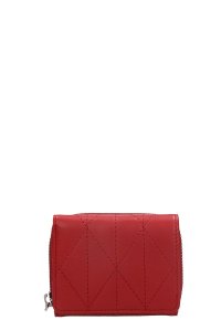 Parisienne Mate Wallet in red leather