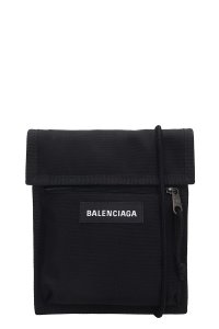Balenciaga - Pochette explorer pouch  in nylon nero