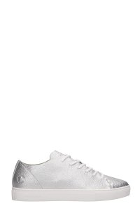 Raw Sneakers in silver leather