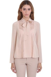Red Valentino - Shirt in rose-pink silk
