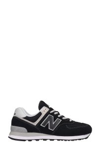 New Balance - Sneakers 574 in camoscio nero