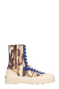 Sneakers Alpina mid in Tela Camouflage