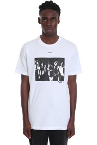 Off White - Spray painting t-shirt in white cotton