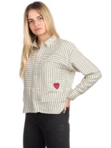 Iriedaily Candy Heart Shirt LS white