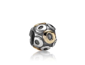 Pandora Charm - Silber Buchstabe O in Gold - 790298O