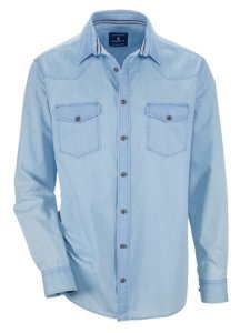 Jeansoverhemd BABISTA Lichtblauw