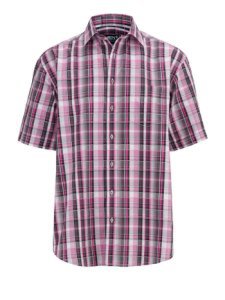 Overhemd Men Plus Pink::Grijs