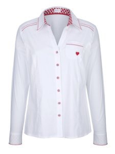 Blouse MONA Wit::Rood