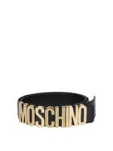 Moschino - Cintura con fibbia logo dorata