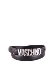 Moschino - Cintura con maxi logo in metallo