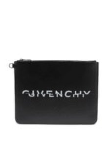 Givenchy - Clutch in pelle liscia con stampa logo