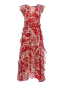 Twinset - Maxi abito in georgette paisley