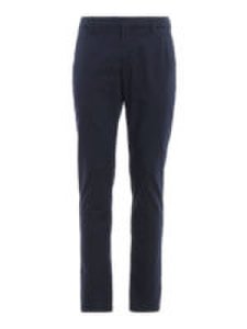 Dondup - Pantaloni gaubert in cotone tecnico blu