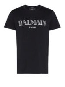 T-shirt con lettering Balmain Paris argentato