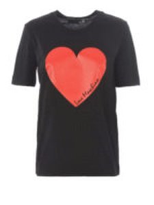T-shirt con stampa cuore