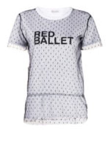 T-shirt con strato in tulle point desprit